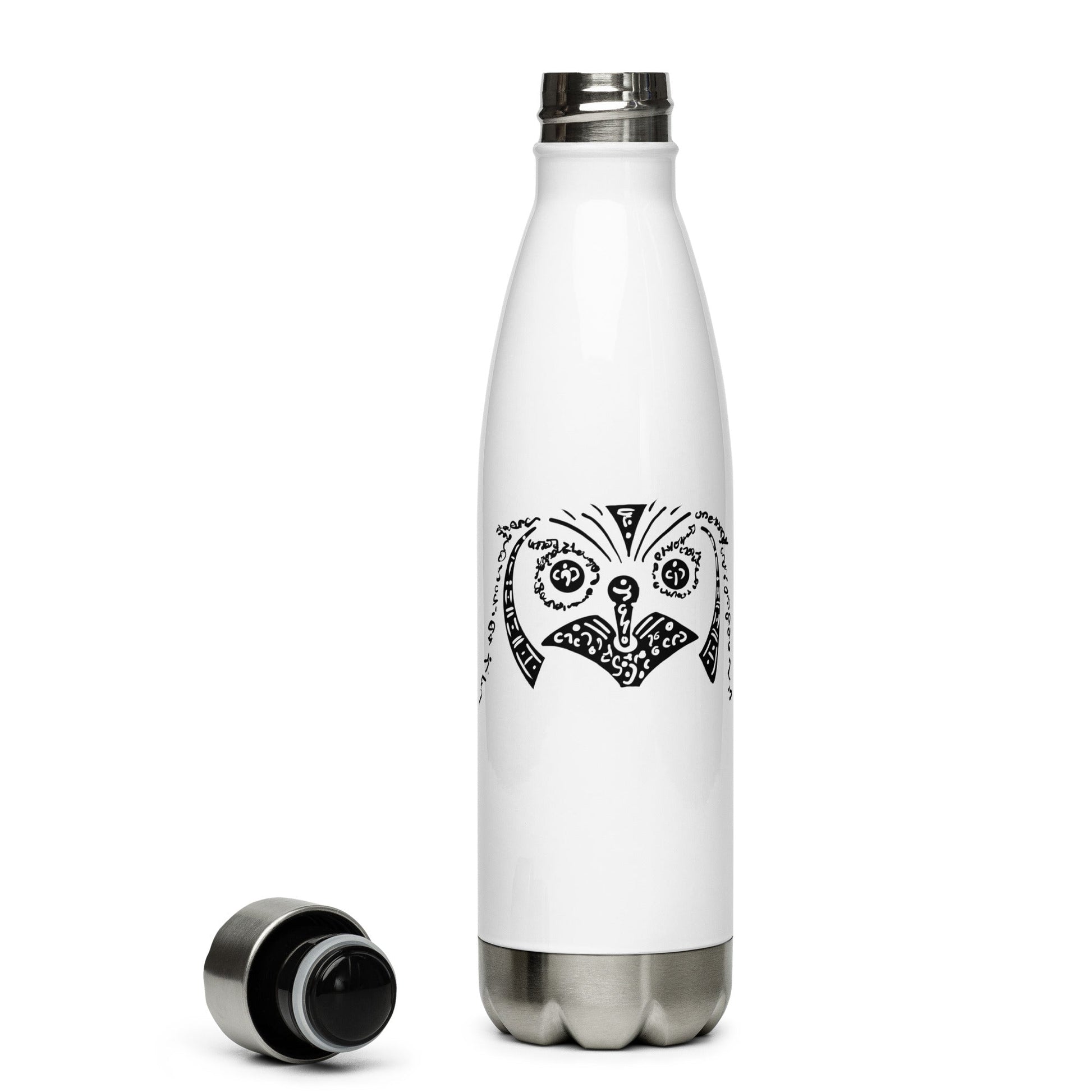 Animal Totem OWL Stainless Steel Water Bottle - Christel Mesey Art