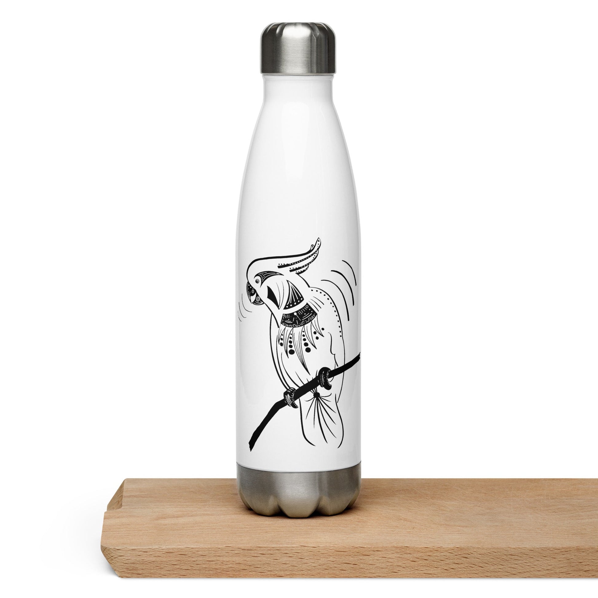 Animal Totem PARROT Stainless Steel Water Bottle - Christel Mesey Art