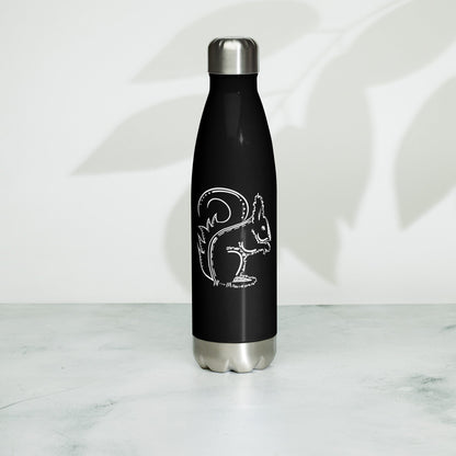 Animal Totem SQUIRREL Stainless Steel Water Bottle - Christel Mesey Art