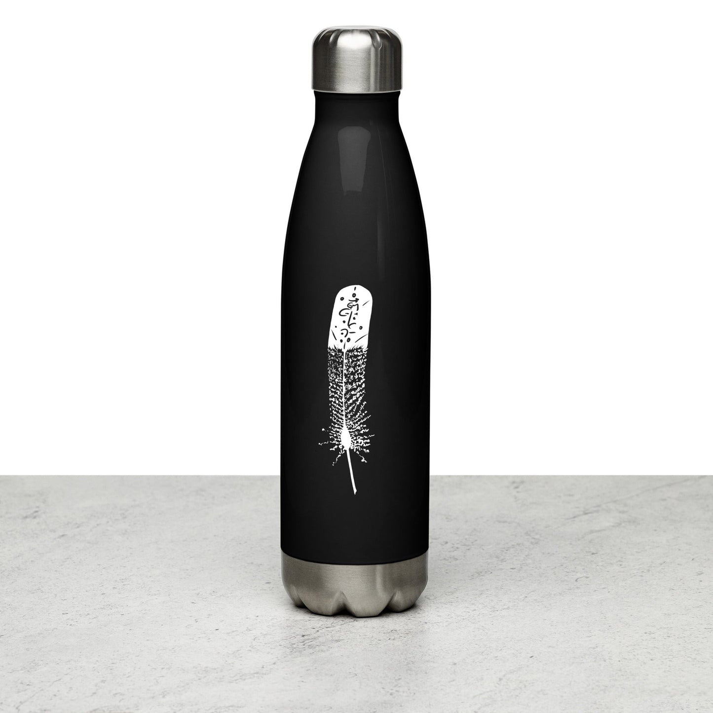 Animal Totem Stainless Steel Water Bottle - EAGLE - Christel Mesey Art