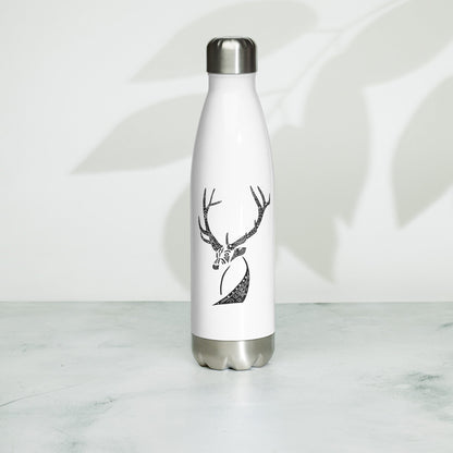 Animal Totem Stainless Steel Water Bottle - ELK - Christel Mesey Art