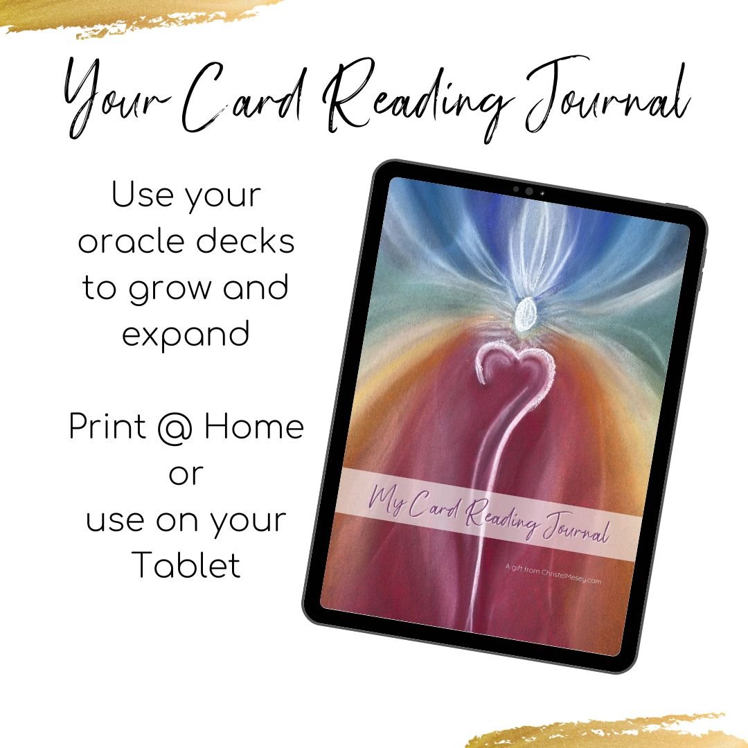 Cards Reading Journal - Digital & Print at Home - Christel Mesey Art