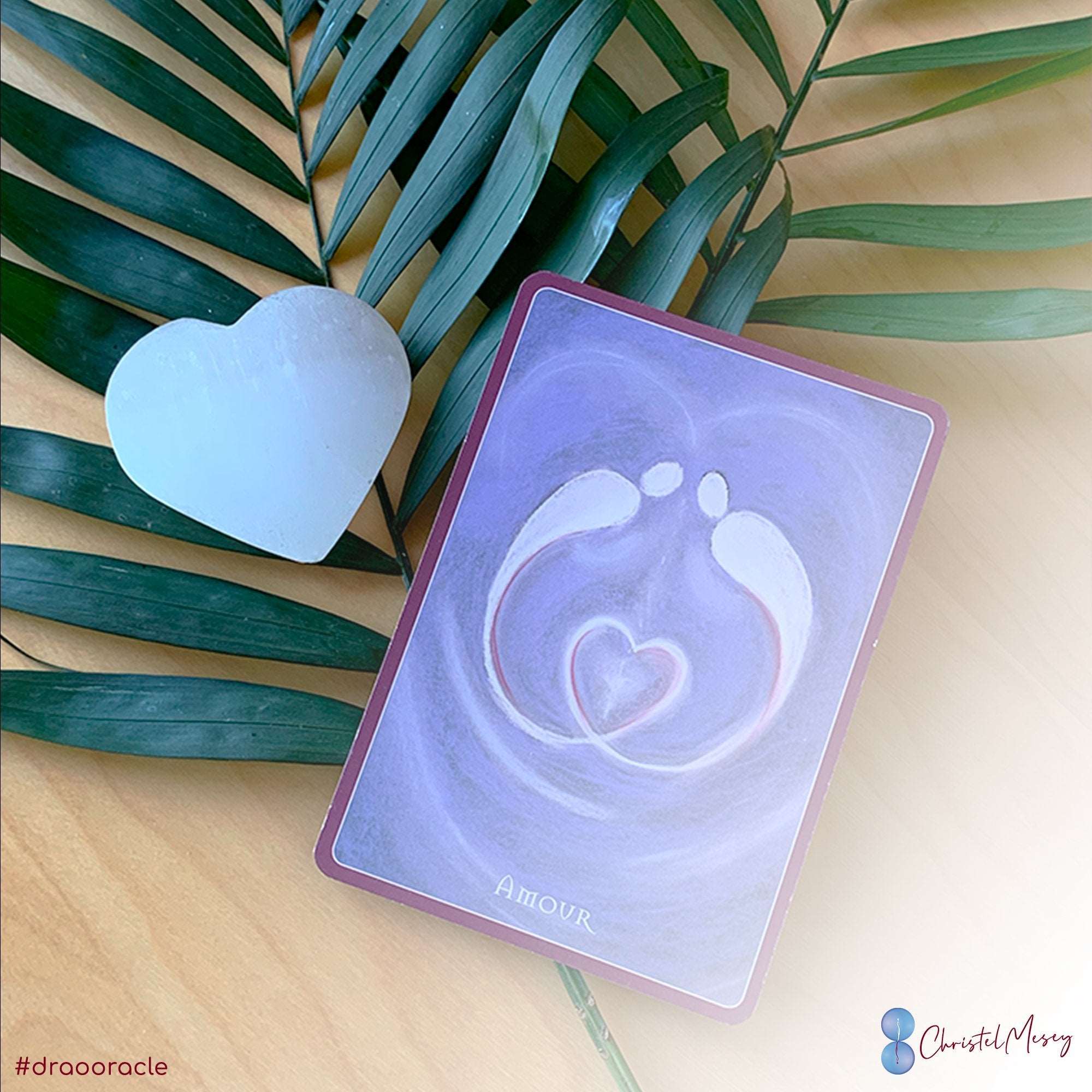 DRAO ORACLE DECK - Personal growth inspirational cards (French AND English) - Christel Mesey Art