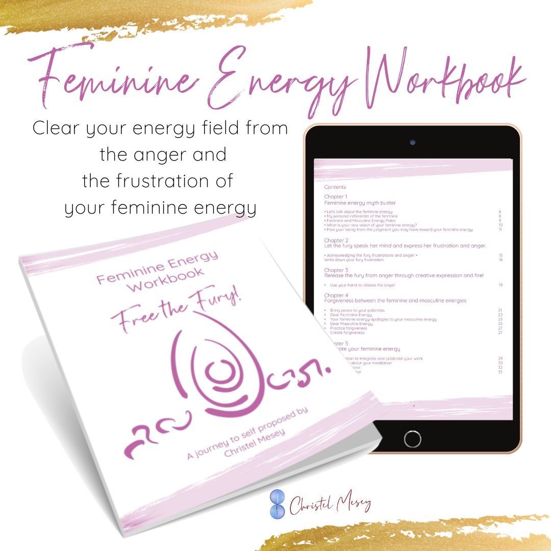 Feminine Energy Workbook - Release the Fury! - Christel Mesey Art