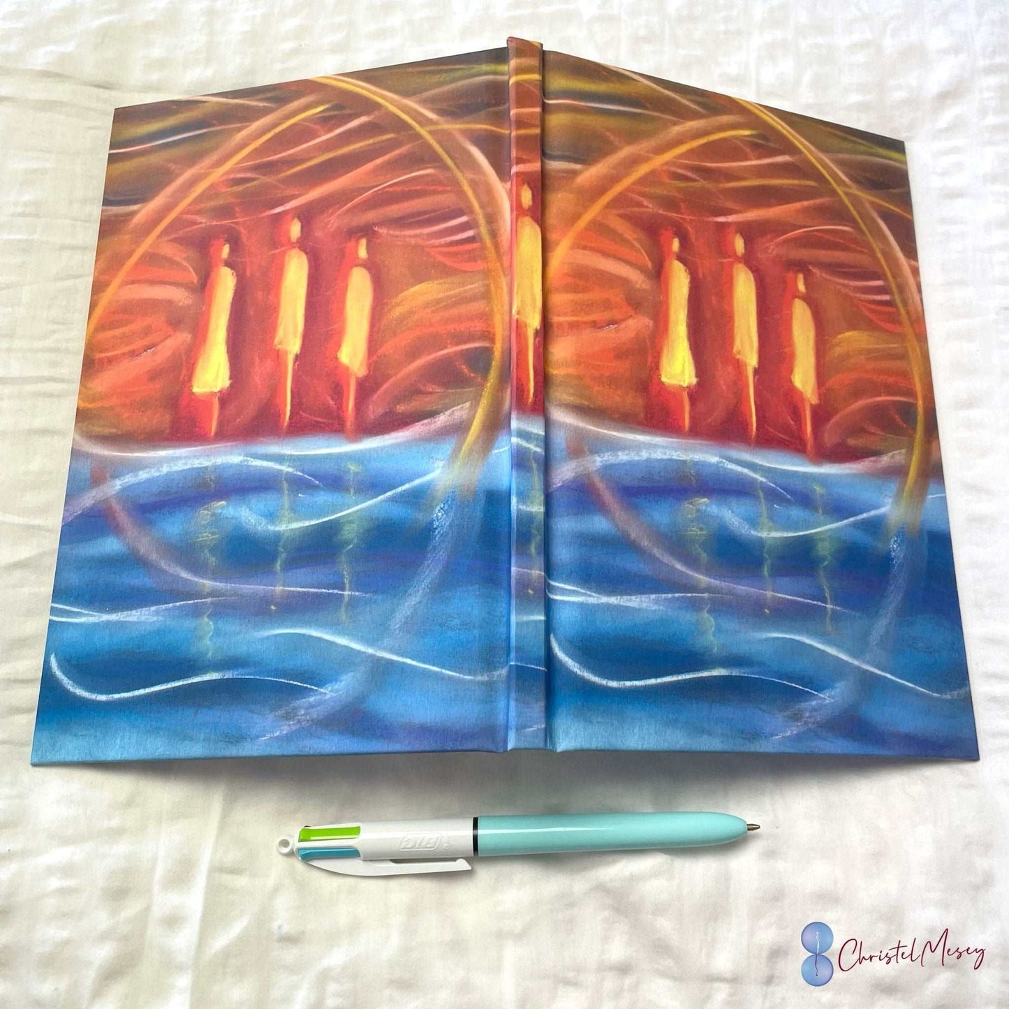 NOTEBOOK - FireNOTEBOOK - Fire and Water - Hardcover with Dotted pages