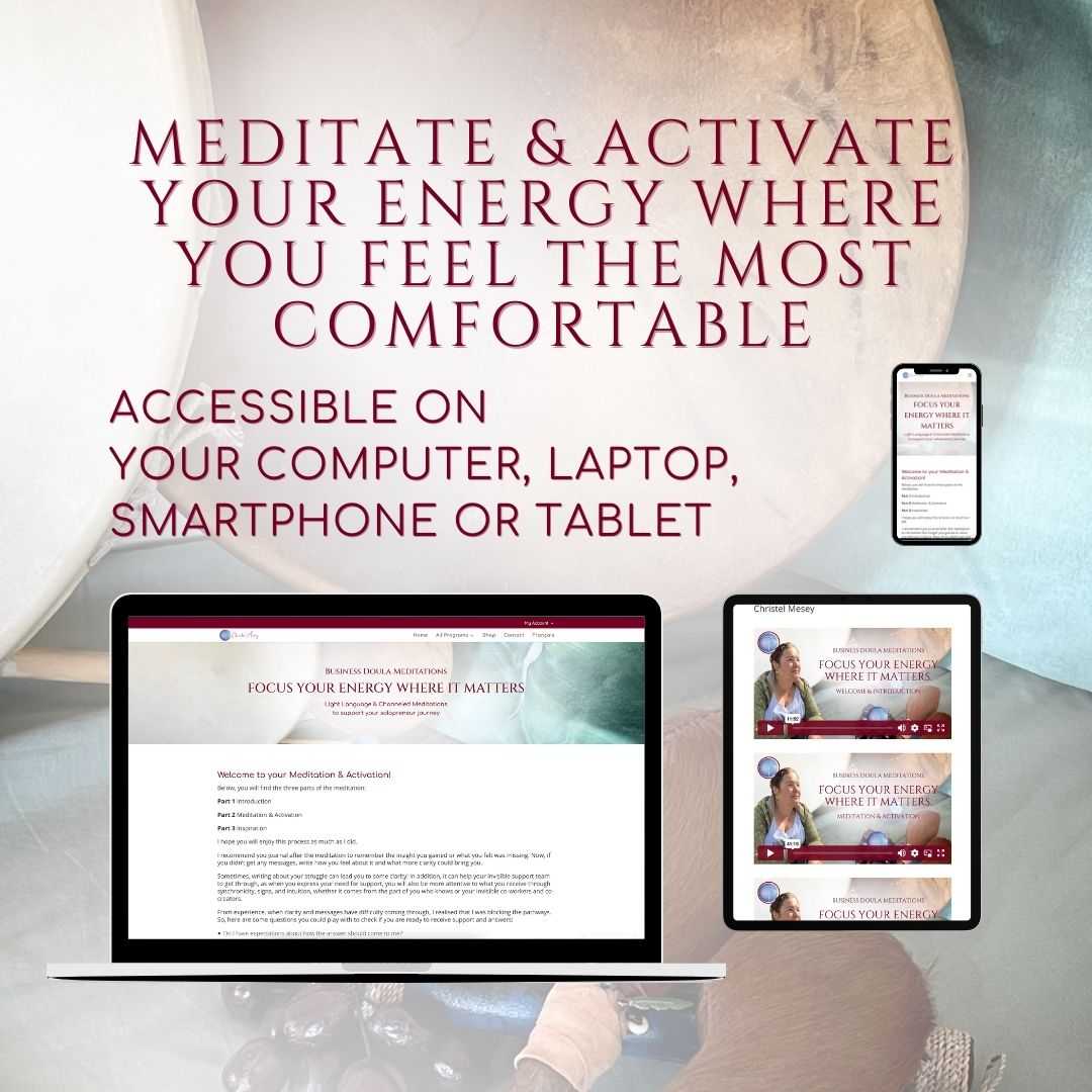 Focus Your Energy Where It Matters - Light Language Mediation and Activation for Solopreneurs - Christel Mesey Art