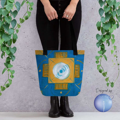 Intuitive Art Tote Bag - CIRCUIT - Christel Mesey Art