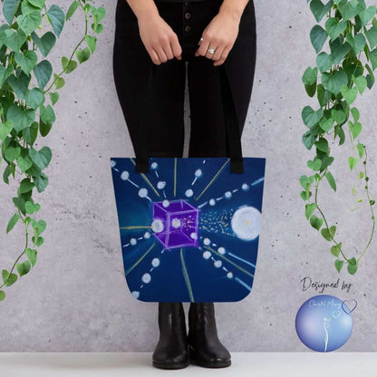 Intuitive Art Tote Bag - CUBE - Christel Mesey Art