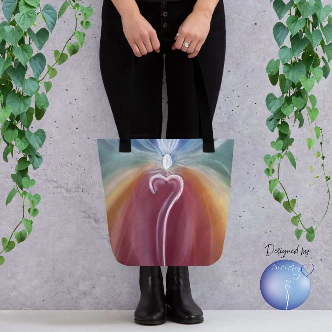 Intuitive Art Tote Bag - OM - Christel Mesey Art