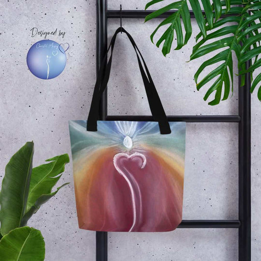 Intuitive Art Tote Bag - OM - Christel Mesey Art